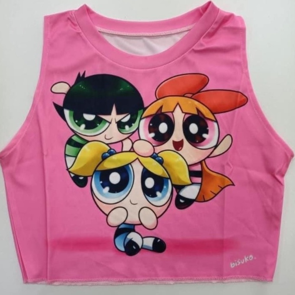 NWOT The Power Puff Girls Crop Top